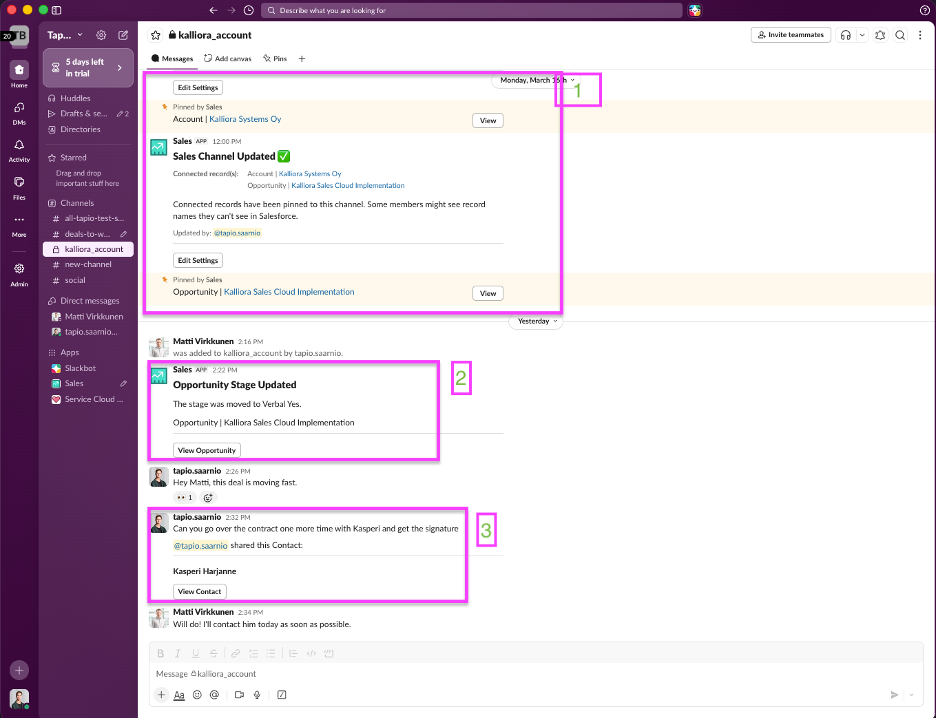 Sales Cloud for Slack